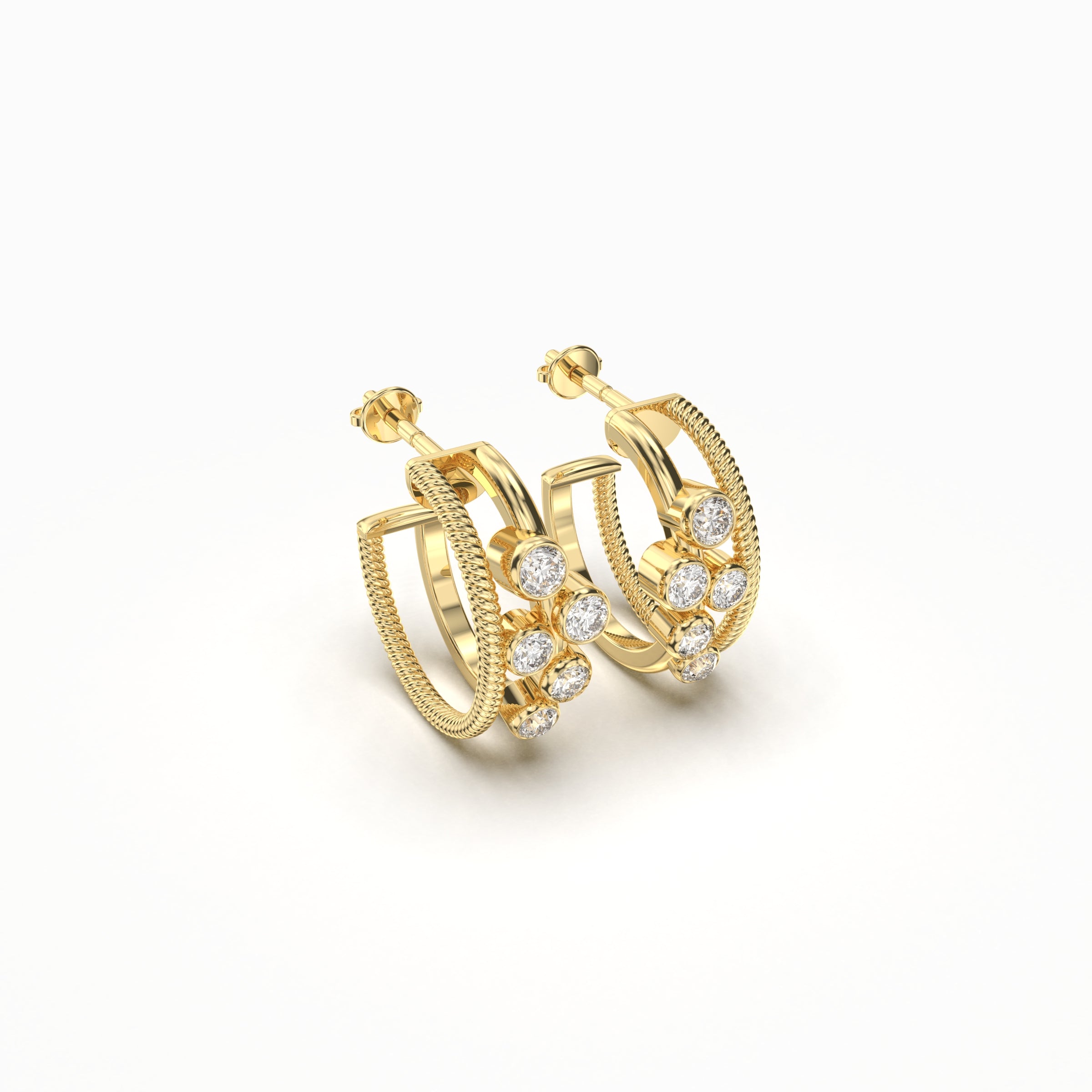Endless Twist Diamond Earring