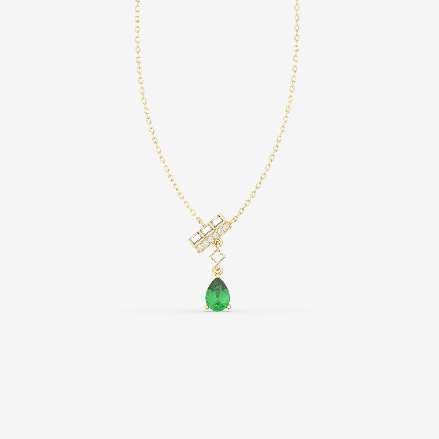 Diamond & Emerald Pendant