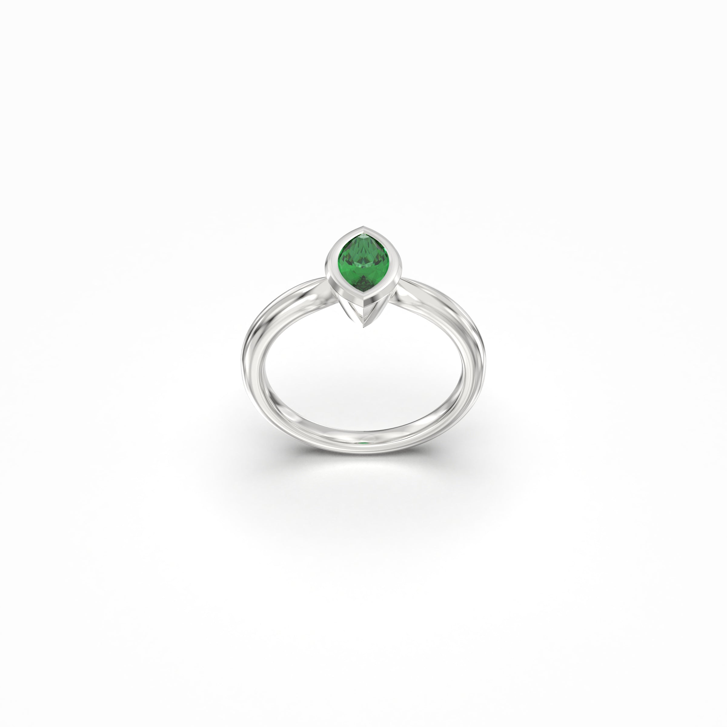 Bridal Emerald Ring