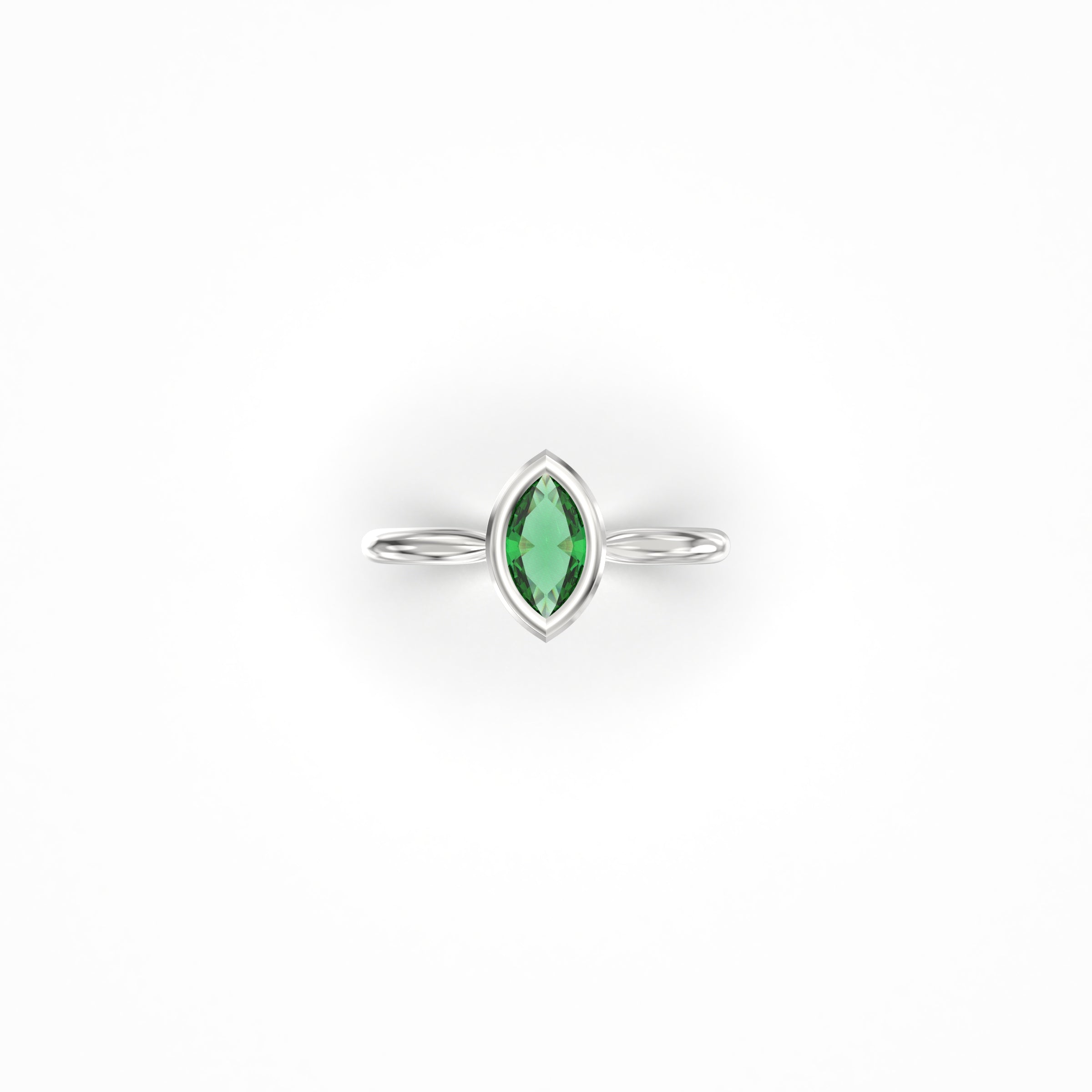 Bridal Emerald Ring