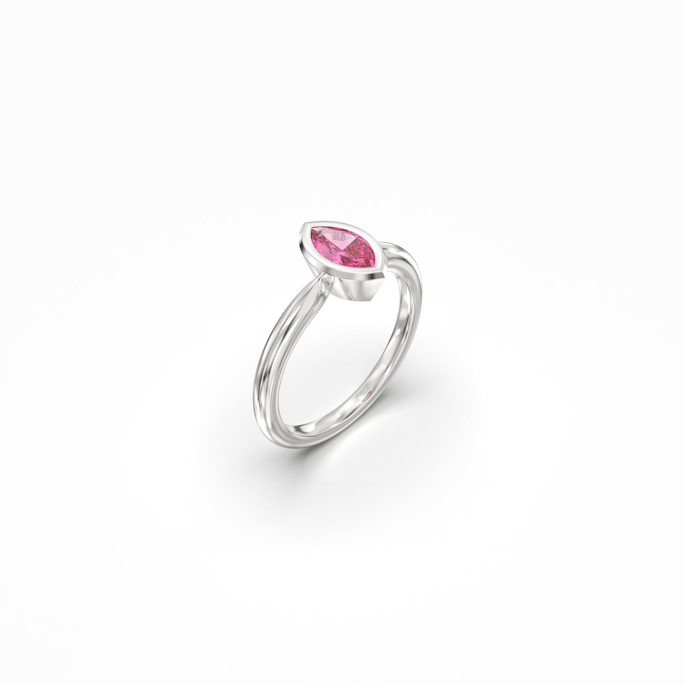 Bridal Pink Sapphire Ring