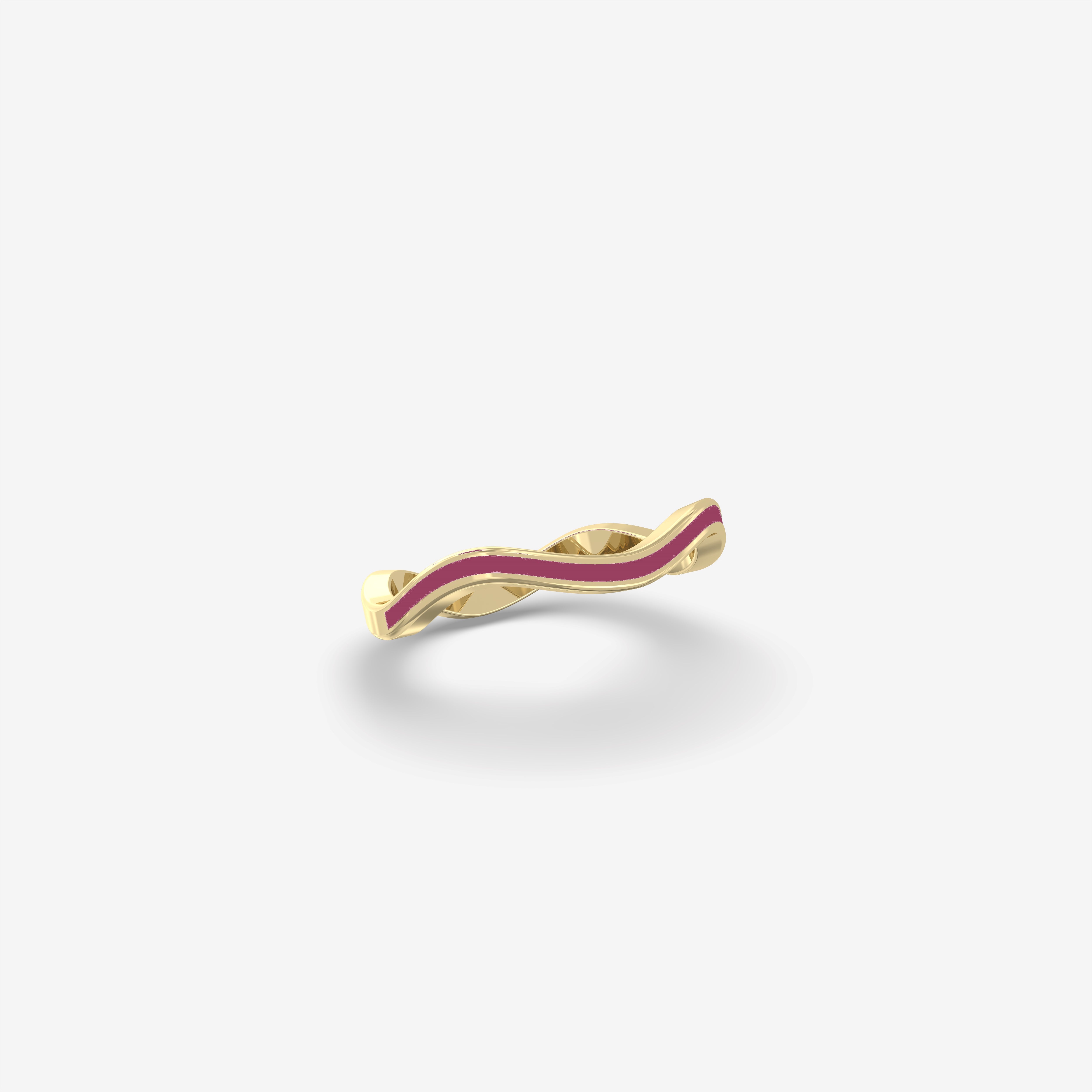 Cascade Burgundy Enamel Ring