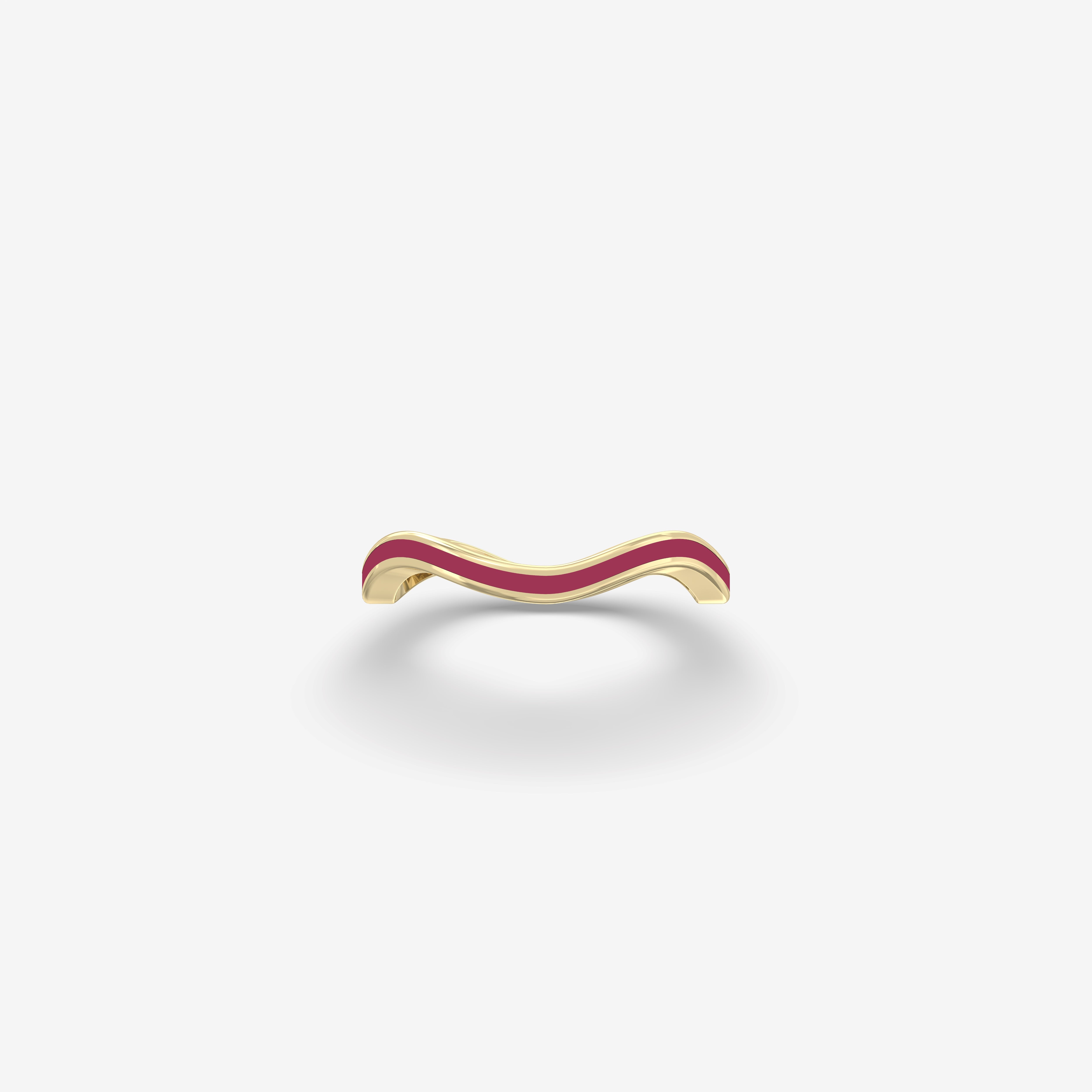 Cascade Burgundy Enamel Ring
