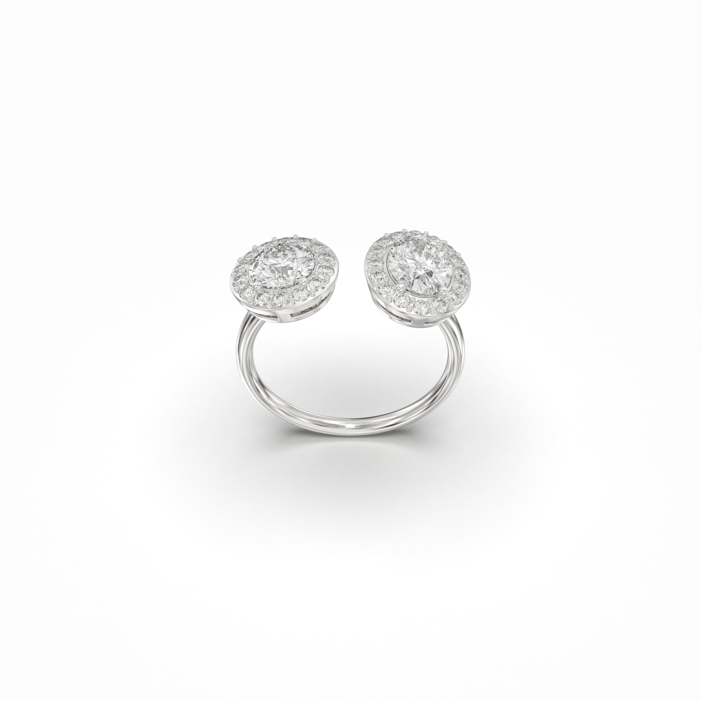 Diamond toi et moi Ring
