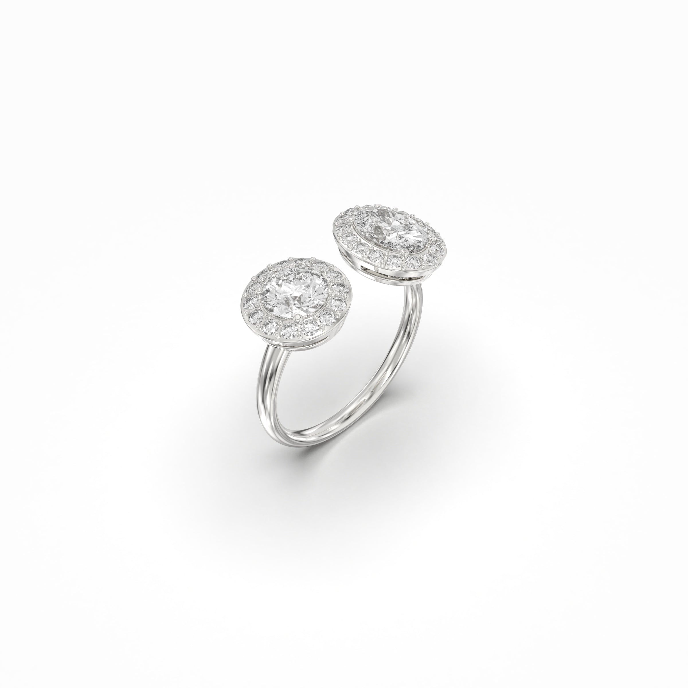 Diamond toi et moi Ring