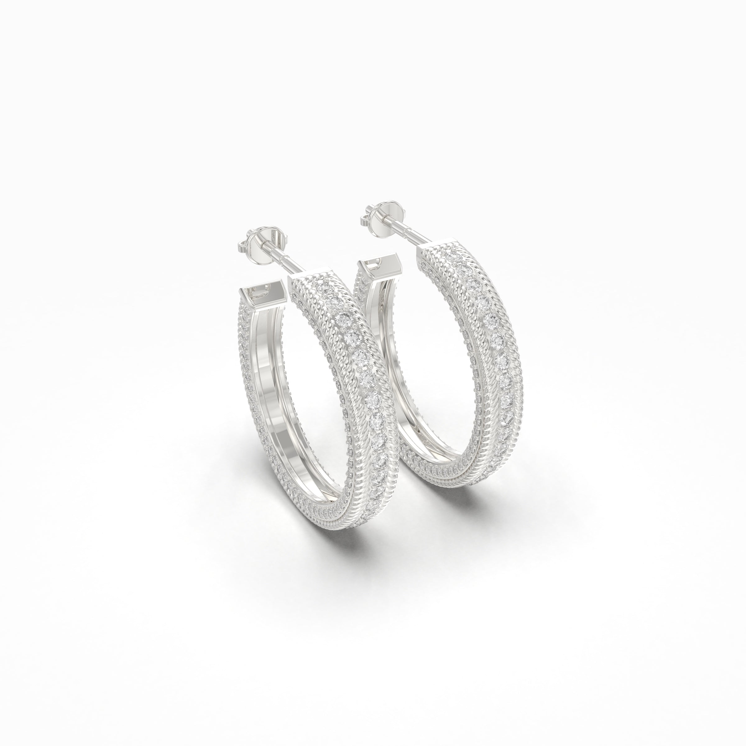 Endless Twist Diamond Earring