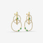 Diamond & Emerald Earring