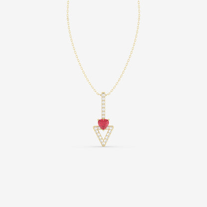 Diamond & Ruby Pendant