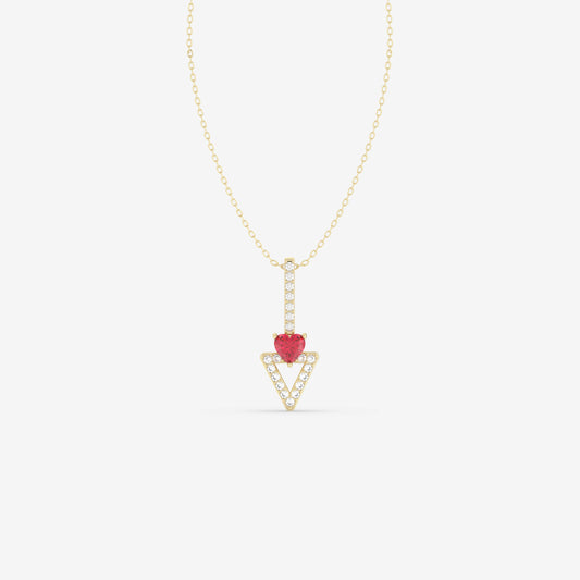 Diamond & Ruby Pendant