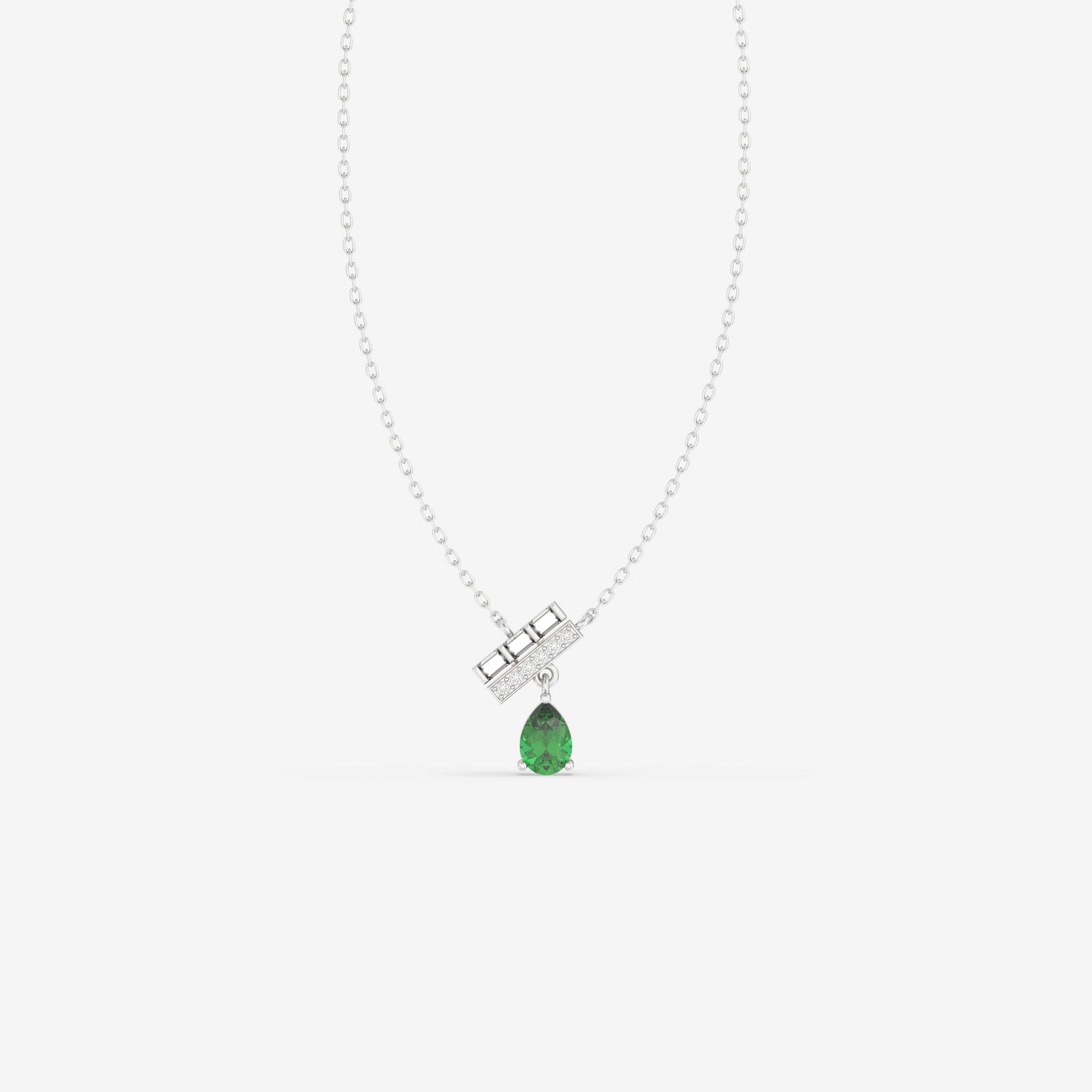 Diamond & Emerald Pendant