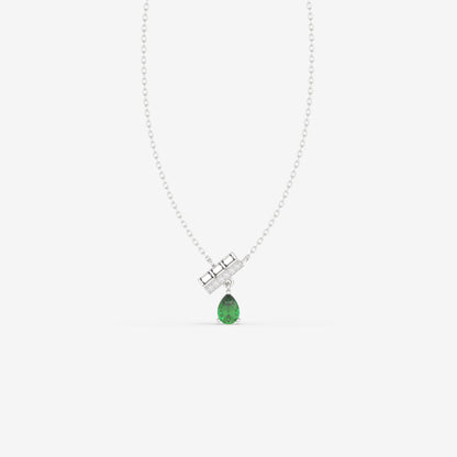 Diamond & Emerald Pendant
