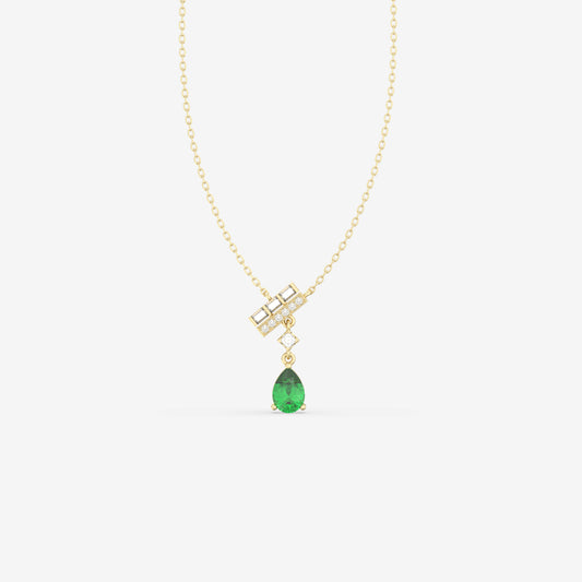 Diamond & Emerald Pendant