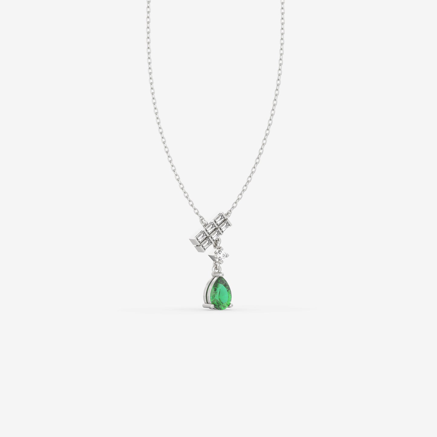 Diamond & Emerald Pendant