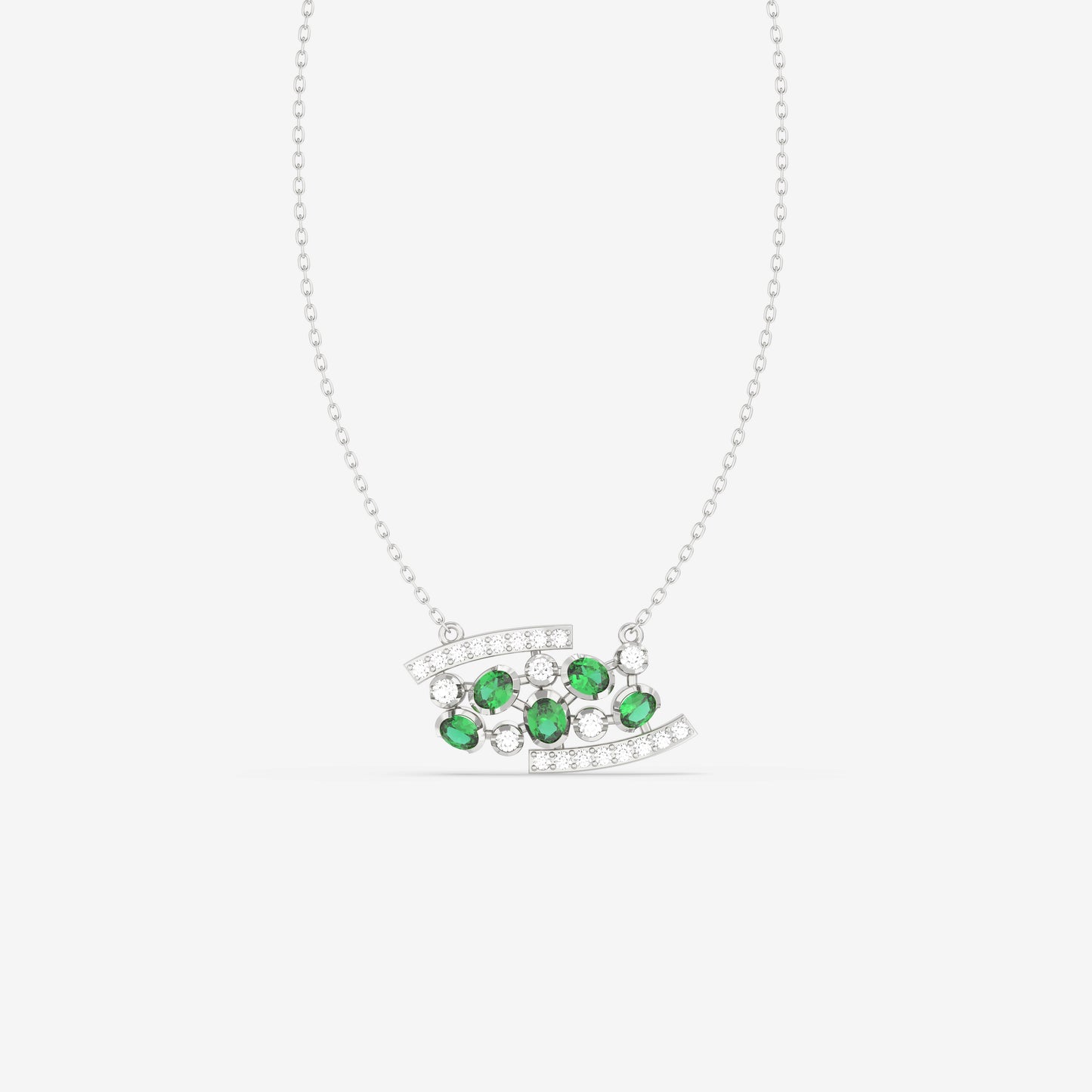 Diamond & Emerald Pendant