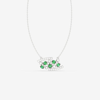 Diamond & Emerald Pendant