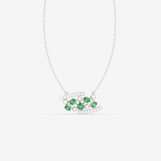 Diamond & Emerald Pendant
