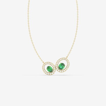 Diamond & Emerald Pendant