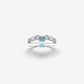 Diamond & Aquamarine Ring