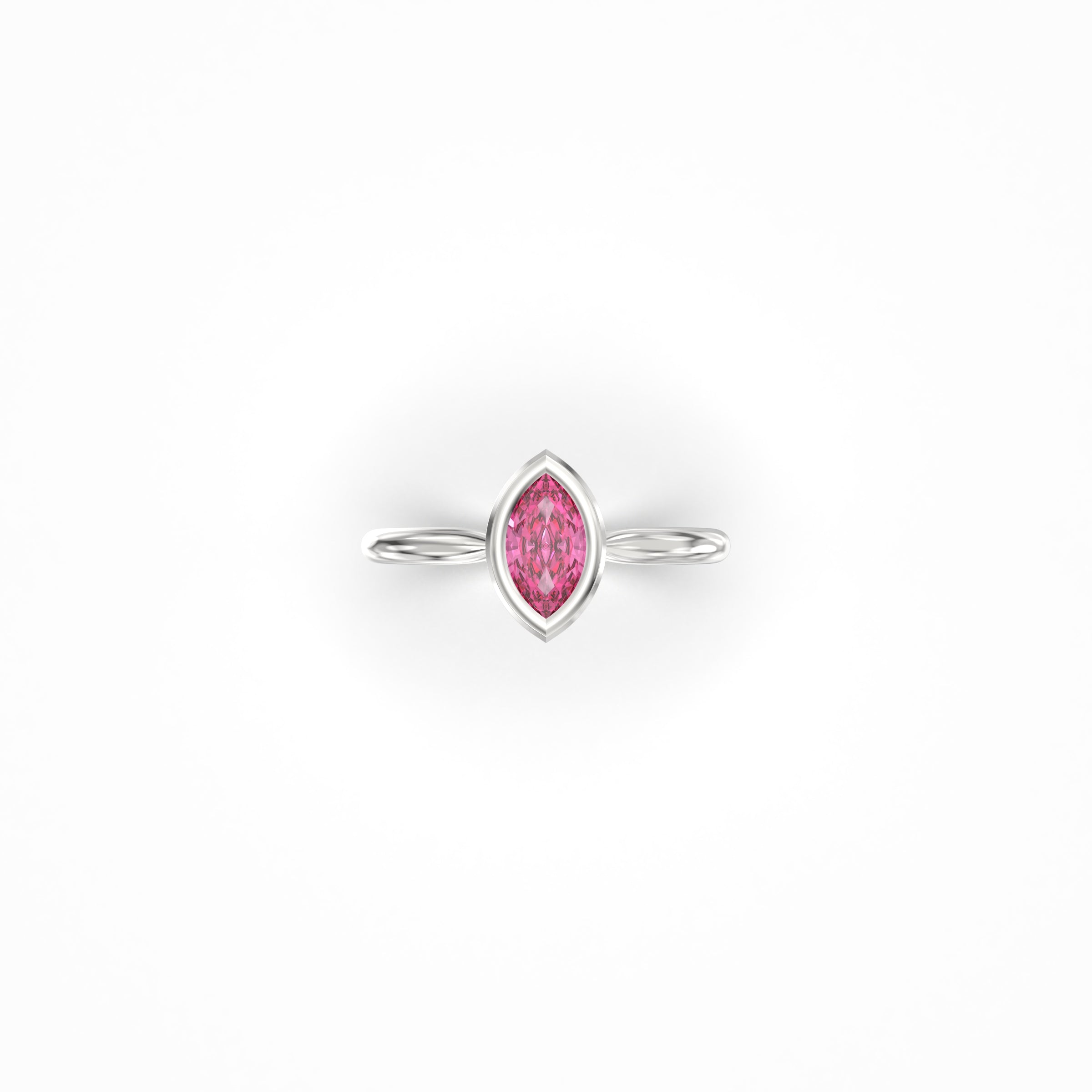Bridal Pink Sapphire Ring