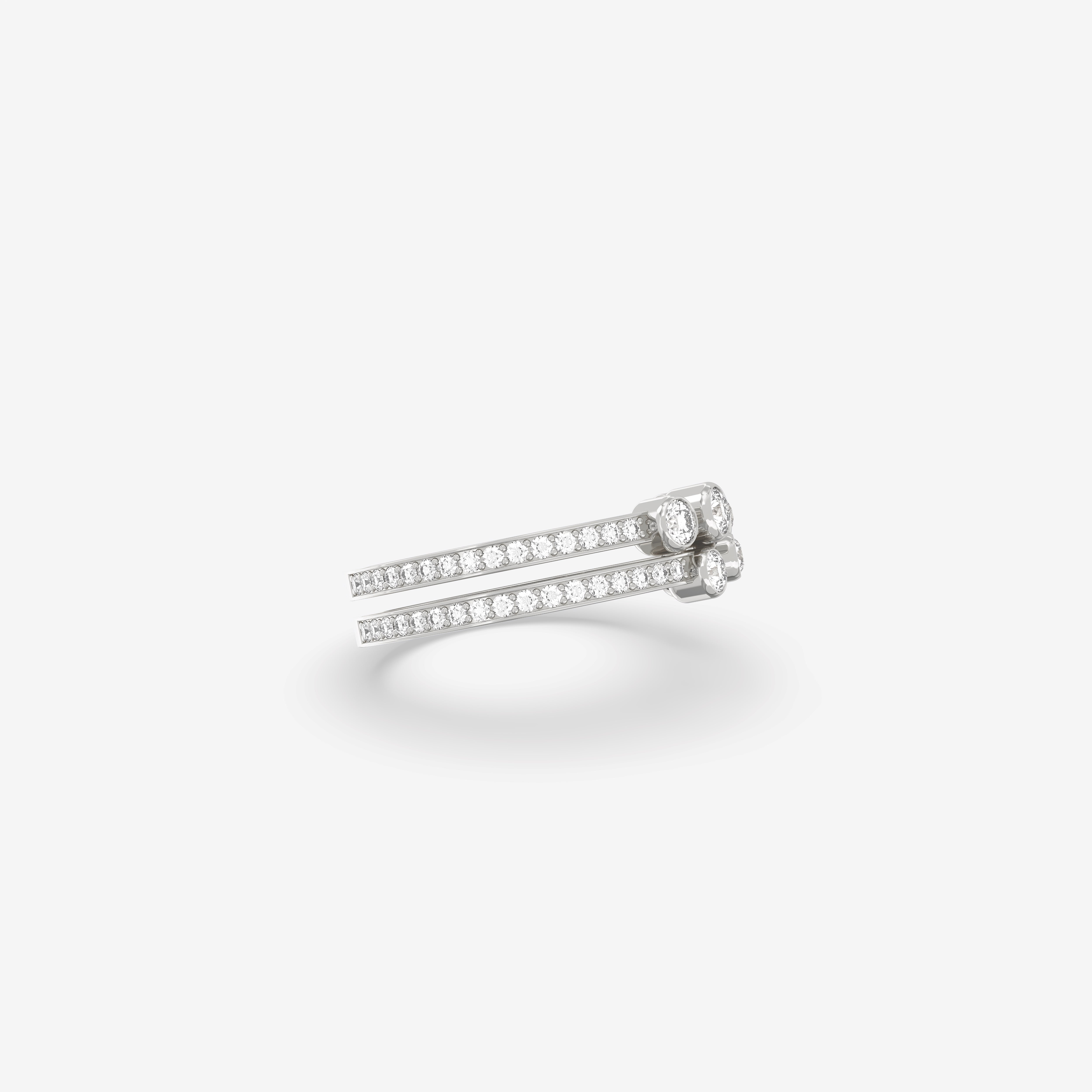 Everlast Diamond Double Band Ring