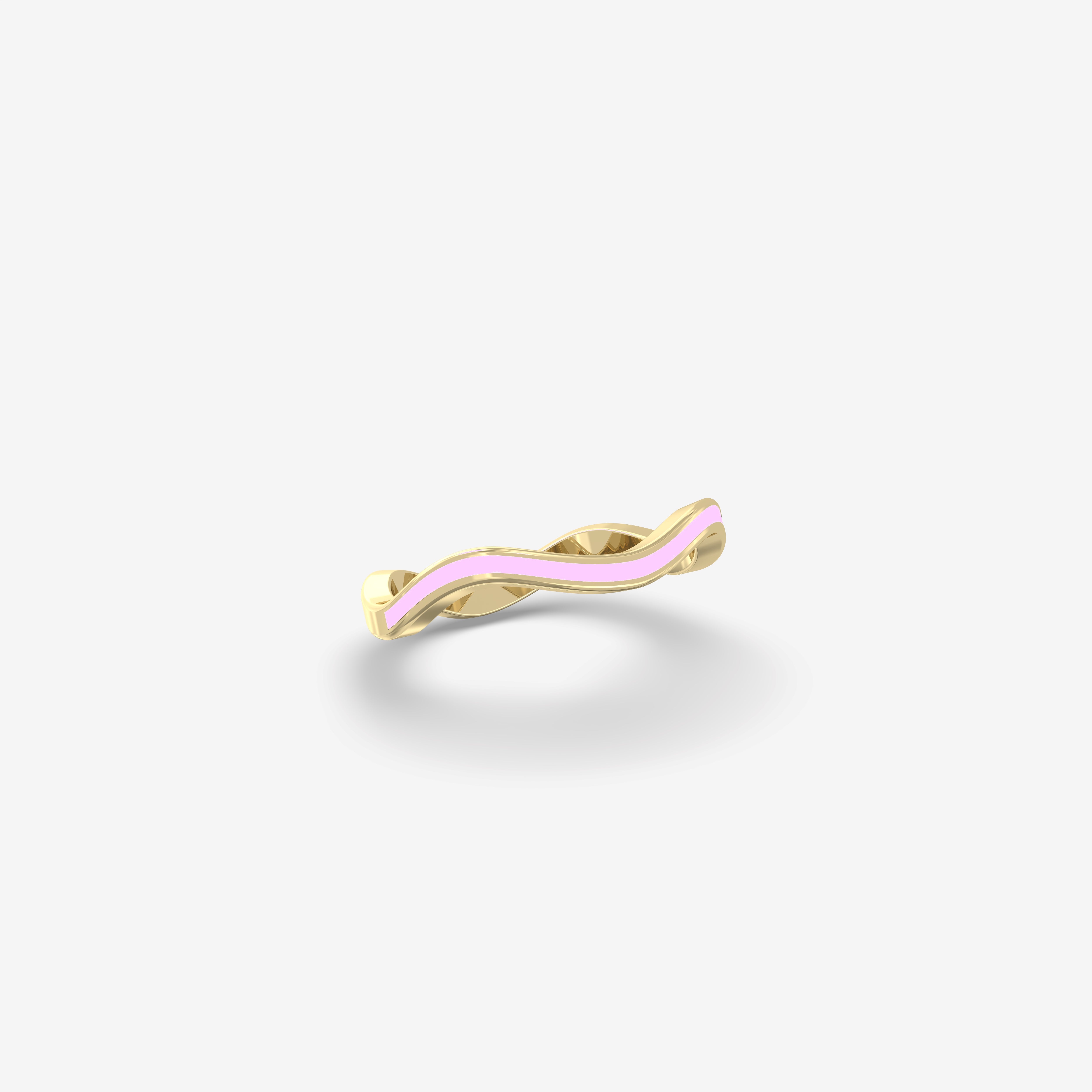 Cascade Pink Enamel Ring
