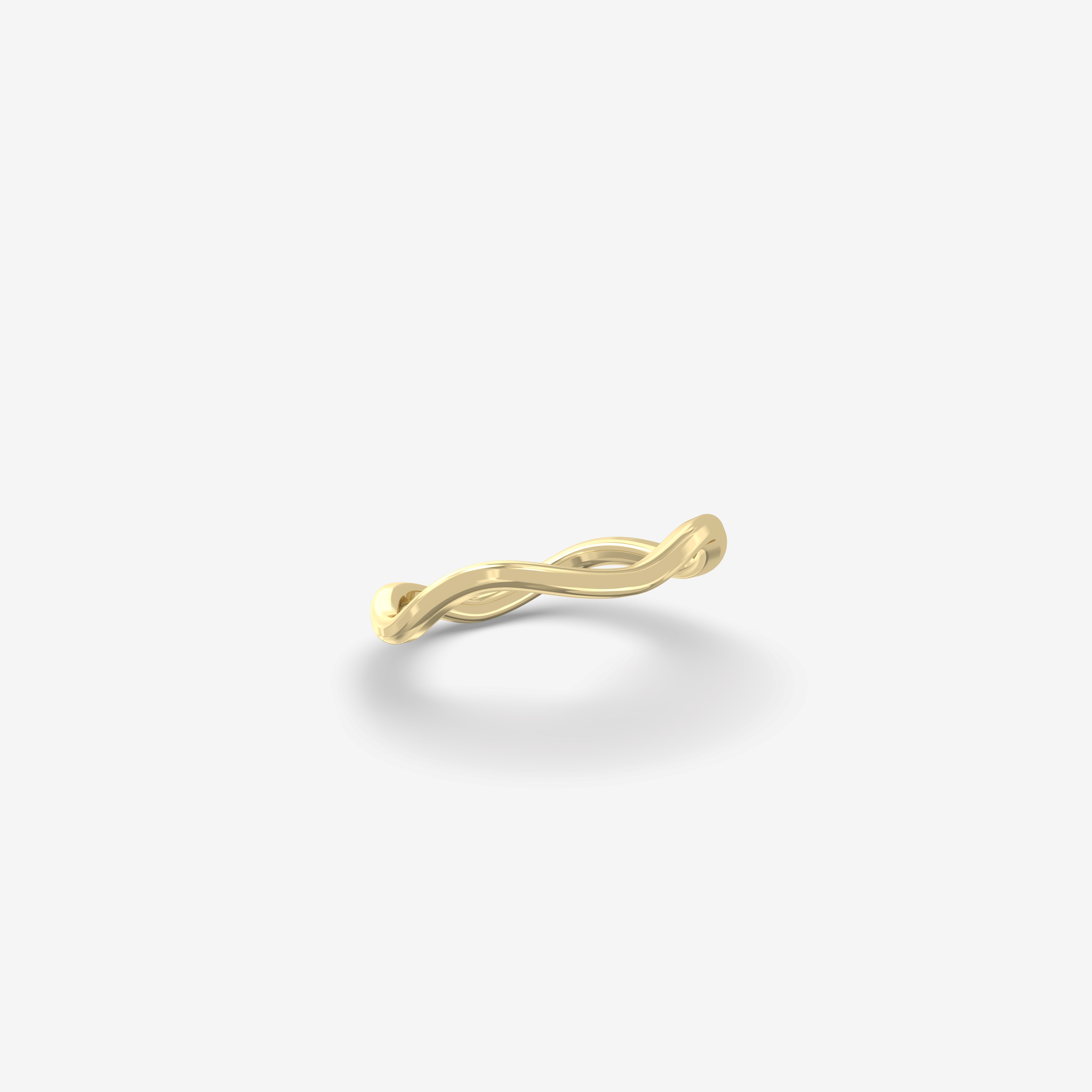 Cascade Yellow Gold Ring
