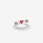 Diamond and Ruby Ring with Enamel